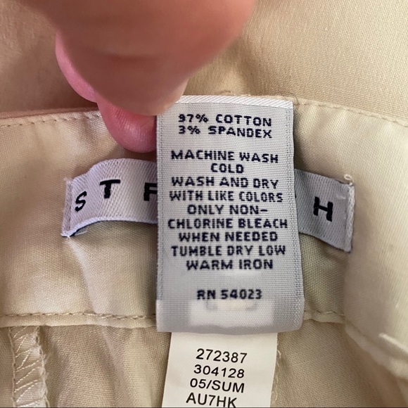 🔥 Gap Stretch Light Khaki Cropped Pants - Picture 7 of 7